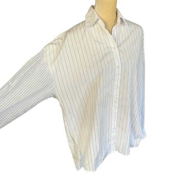 Antonelli Boxy Oversize Button Up Shirt Size 44 US 8 Made in Italy - Picture 4 of 14